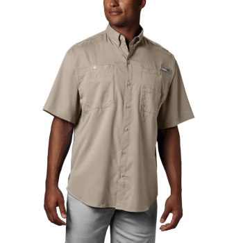 Columbia PFG Tamiami II Short Sleeve Big, Camisa Kaki Para Hombre | 798256-LSP